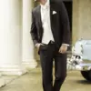 Mørk brun dress til brudgom og herre. Elegant Dress i klassisk snitt. ABELONE.NO