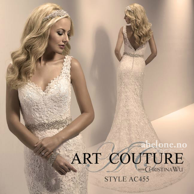 havfruesnitt brudekjole helblonde art couture ac455 collage
