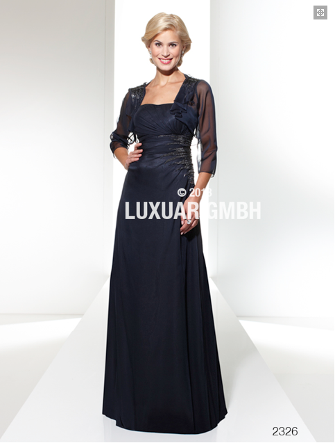 Mørkeblå kjole 2326 Luxuar