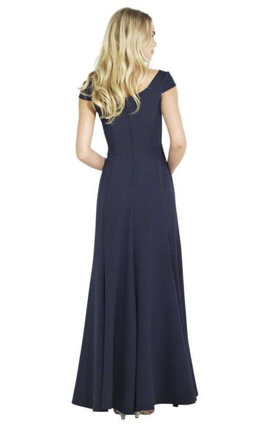 Blå kjole med brede skulderbånd - Kjøp Online - ABELONE.NO