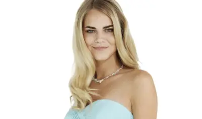 Lyseblå kjole med bling - KJØP ONLINE -ABELONE.NO