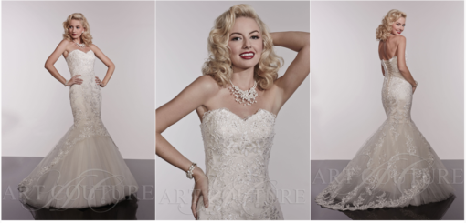 Stort utvalg av nydelige Havfrue brudekjoler - Rimelige priser - ABELONE.NO Nettbutikk & Brudesalong