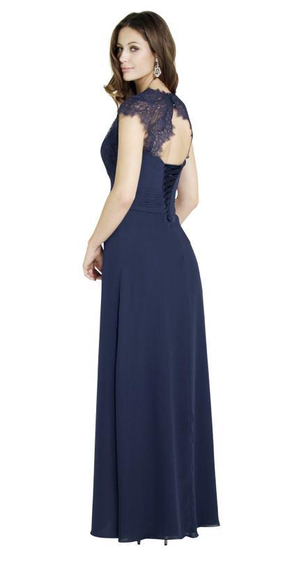 Marine blå kjole blonde - Kjøp Online - ABELONE.NO