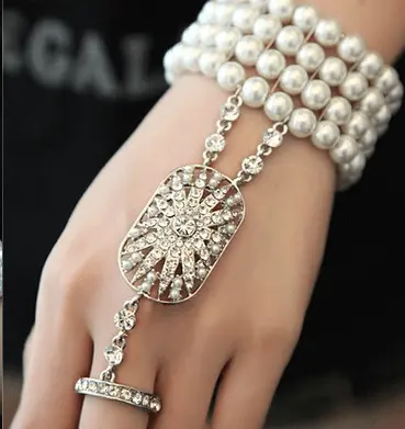 Vintage armbånd med perler The Great Gatsby
