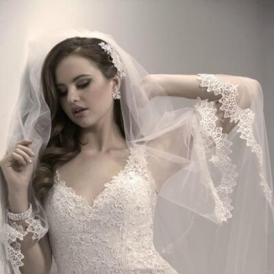 Blonde havfrue brudekjole Art Coutoure - ABELONE.NO