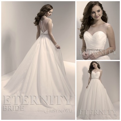 eternity bride with christina wu D5302 wedding dress collage