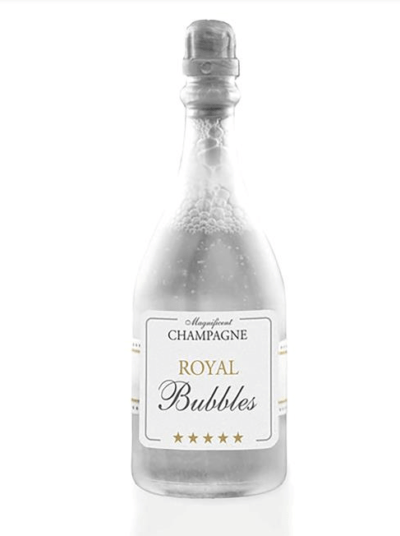 Såpebobbler til bryllupet Champagneflaske. Pris pr. flaske KUN 13 stk igjen