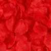 Røde roseblader i silke til borddekorasjon, festen og bryllupet - ABELONE.NO