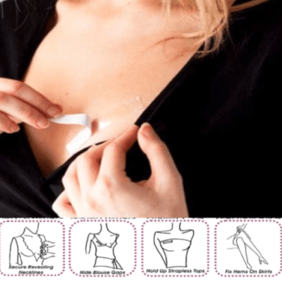 dobbelsidet vannfast kles bodytape dispenser