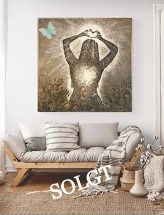 Akryl Maleri "Self Love" 100x100 cm SOLGT. NÅ kun som bestillingsvare