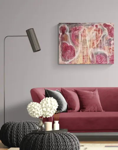 Maleri "Kjærlighet" 80x60 cm Maleriet kjærlighet, uttrykker kjærlgheten på forskjellige måter