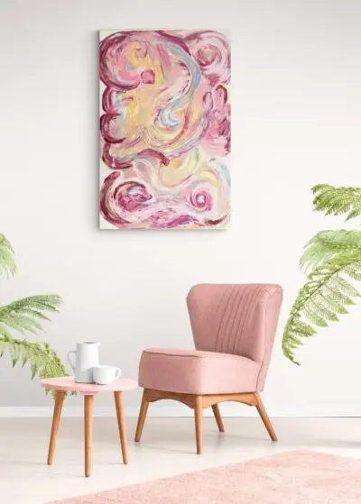 Maleriet Life120x80 cm. Kunstner: Lena marie Støre Olsen  @ArtbyLenaMarie