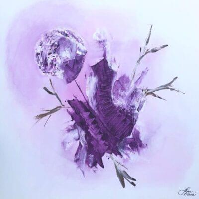 Bonnie i Bonnie and Clyde. Bad Behaviour 80×80 cm Lena Marie Støre Olsen @artbylenamarie