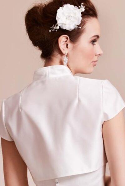 ivory bolero til brud med kort arm 15 370 cr 11