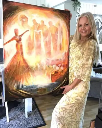 Akrylmaleri Freedom 90x70 cm. Kunstner: Lena marie Støre Olsen  @ArtbyLenaMarie