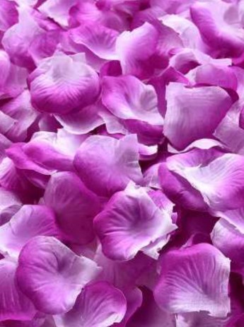Purple stripe roseblader til bryllupsfesten ABELONE.NO Nettbutikk