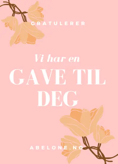 GAVEKORT hos ABELONE.NO