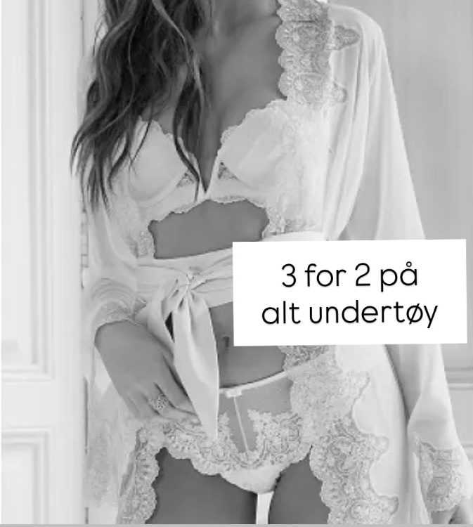 3 for 2 på undertøy til bruden hos ABELONE.NO