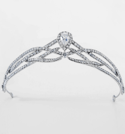 Statement diadem med stor sten. Stort utvalg av tiaraer hos ABELONE.NO